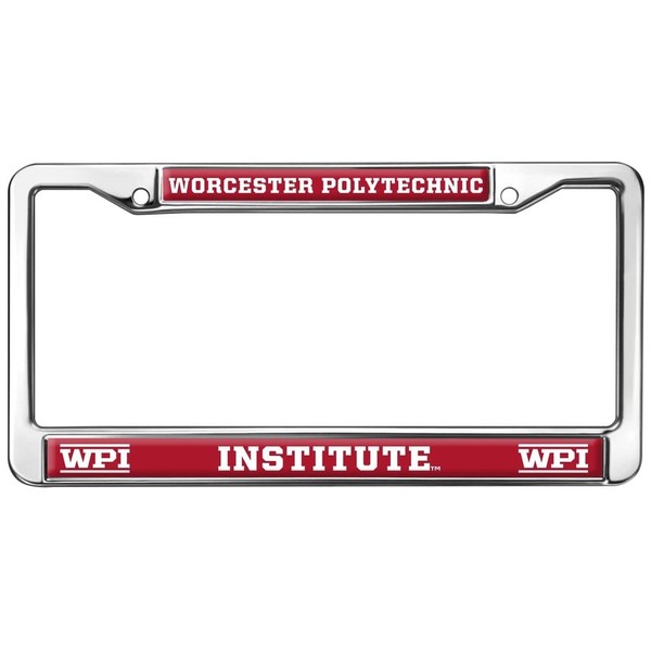 Worcester Poly School Logo Full Size Standard License Plate Metal