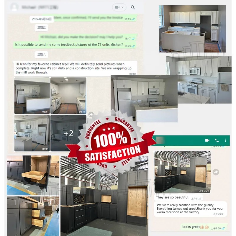 B09-B21 Modern Wood Kitchen Cabinets | American Style Kitchen Cabinets