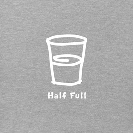 Life is Good Men's Standard Crusher Tee, Short Sleeve Cotton Graphic T-Shirts, Half Full, Heather Gray, XX-Large