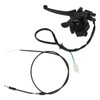 Thumb Throttle Cable with Dual Brake Lever Assy 22mm Aluminium