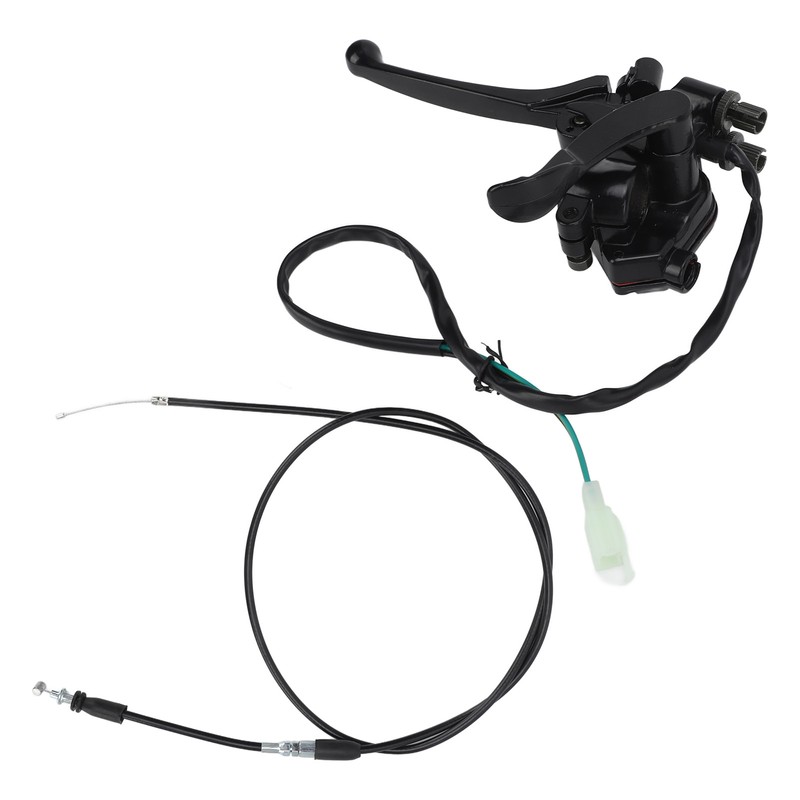 Thumb Throttle Cable with Dual Brake Lever Assy 22mm Aluminium