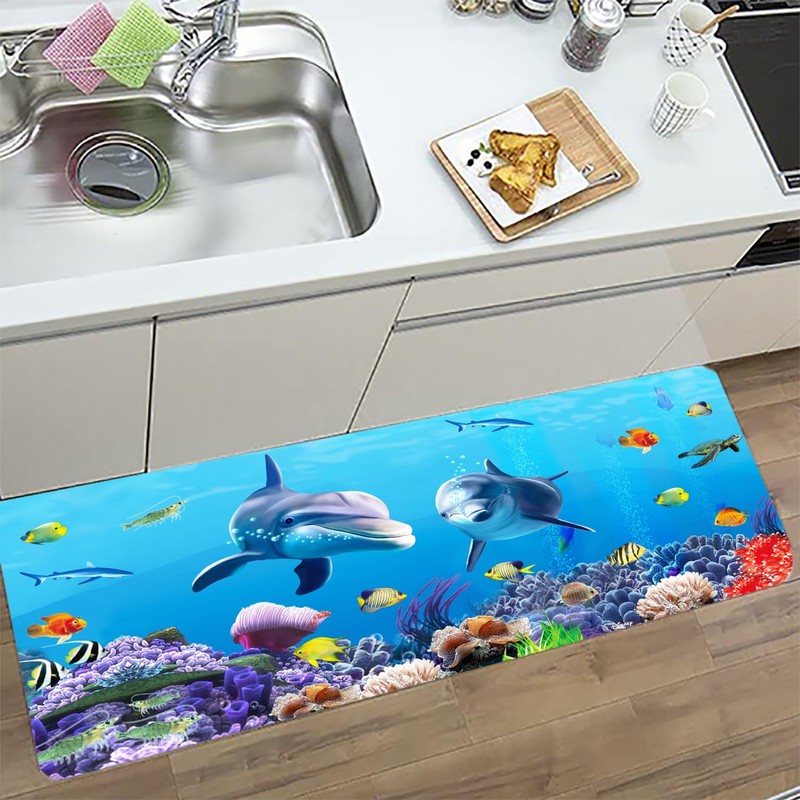 LYFANS Bathroom Uses Absorbent Non Slip Bath Mats, Kitchen Floor