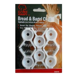 Bread, Bagel, or Chips Clips Set, White (6-Count)