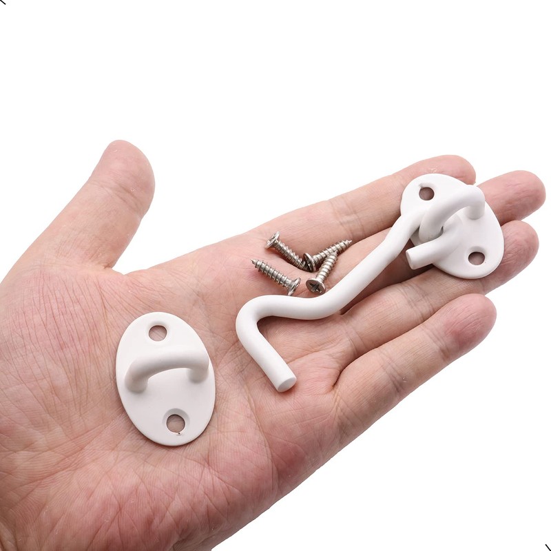 2Pcs 3 inch Barn Door Lock, Cabin Hook Eye Latch