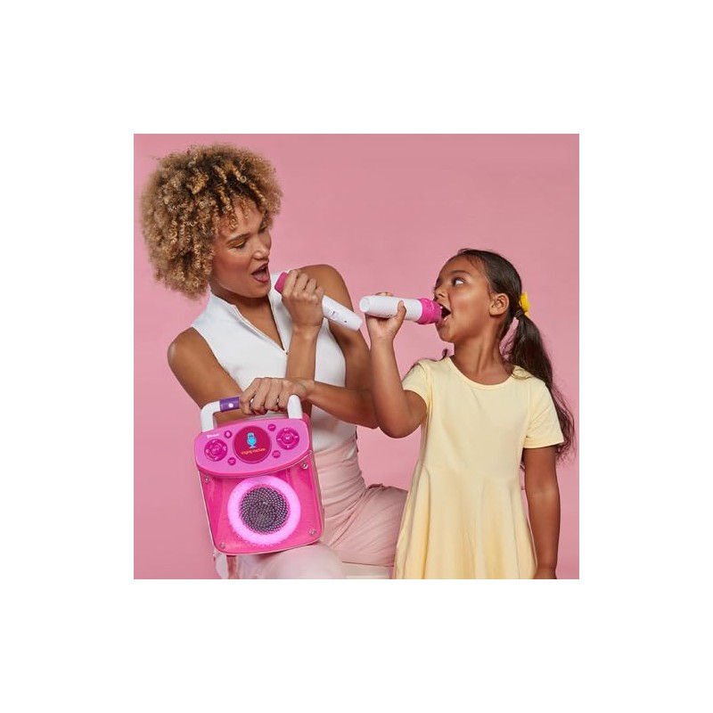 Kids Karaoke Machine with Microphone, Singing Machine, Pink