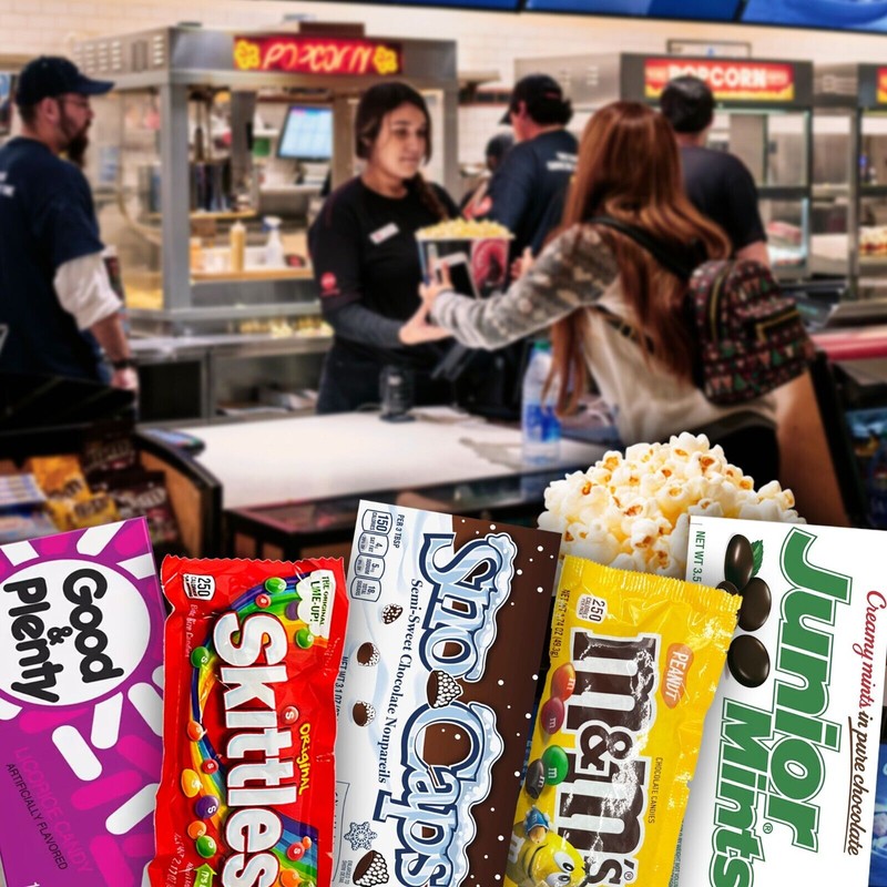 Fun Flavors Box Favorite Movie Night Snacks Candy Gift Box