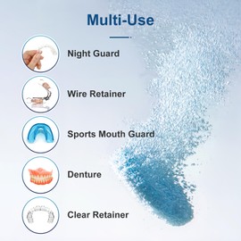 Retainer Cleaner Tablets for Invisalign, Mouth Guard Cleaner, Dissolve Stains, Odors and Plaque Dental Retainers for Aligner - Night Guards - False Teeth Whitening (30 pcs)