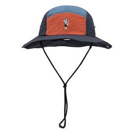 Clakllie Waterproof Fishing Hats Quick Dry Wide Brim Hunting Hat Bush Jungle Sun Cap for Camping Hiking Soft Top Bucket Hat (T-DOTF1-Navy Blue)