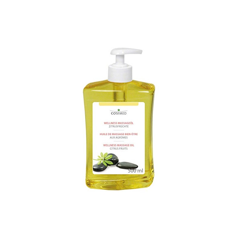 Sport-Tec cosiMed Wellness Massage Oil Citrus Fruit with Pressure Dispenser,