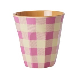 Rice Melamine Drinking Cup Made of 100% Melamine Check It Out Print Medium