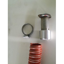 GenExhaust for Honda EU6500iS/EU7000iS Generator 1-1/2" Silicone Exhaust Extension 8 Foot Length