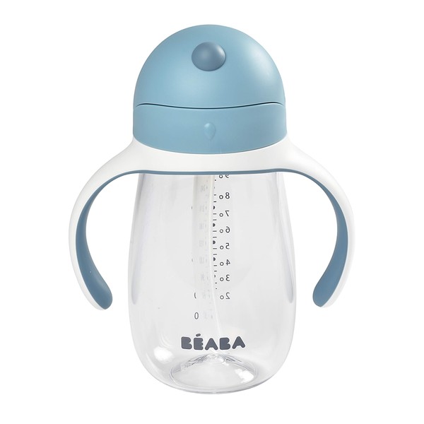 BEABA BEABA Straw Sippy Cup, Toddler Baby Straw Cup with