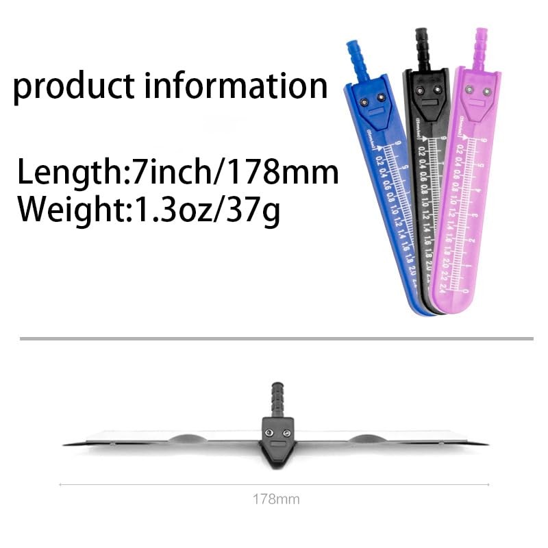 Black EKG Caliper, Stainless Steel ECG Caliper Divider for Measuring