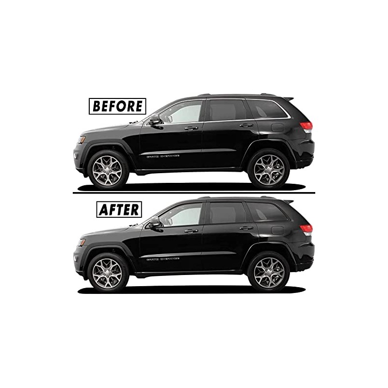 SlickMod Chrome Delete Blackout Vinyl Overlay for 2011-2021 Jeep Grand