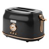 Haden DORSET, Stainless Steel Retro Toaster with Adjustable Browning Control