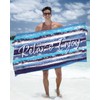 Microfibre Beach Towel, Sand-Free, Quick Drying and Lightweight Beach Blanket,