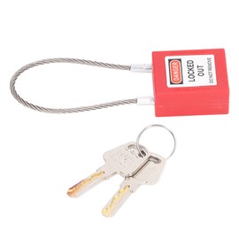 Lockout Tagout Locks, Lock Out Tagout Padlocks, Safety Padlock with 2 Keys Stainless Steel for Device Locking and Energy Insulation
