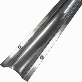 Electriduct Stainless Steel Wire Guard Surface Raceway Metal Cord Cover - Silver - 116 Inch (2 x 58) - Channel Size: 1.22" W x 0.42" H (Medium)