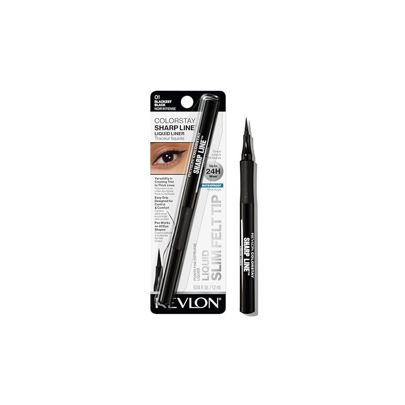 Revlon ColorStay Liquid Eye Pen Classic, Blackest Black, 14 gr