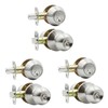 Solidware Entry Door Knob and Single Cylinder Deadbolt Combo, Keyed