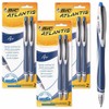 6 x Bic Atlantis Air Retractable Ballpoint Pens, Full Length