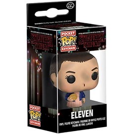 Funko Pop Keychain Stranger Things Eleven with Eggo (No Wig) Action Figure
