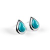 HENRYKA Turquoise 925 Sterling Silver Stud Teardrop Earrings | Essential