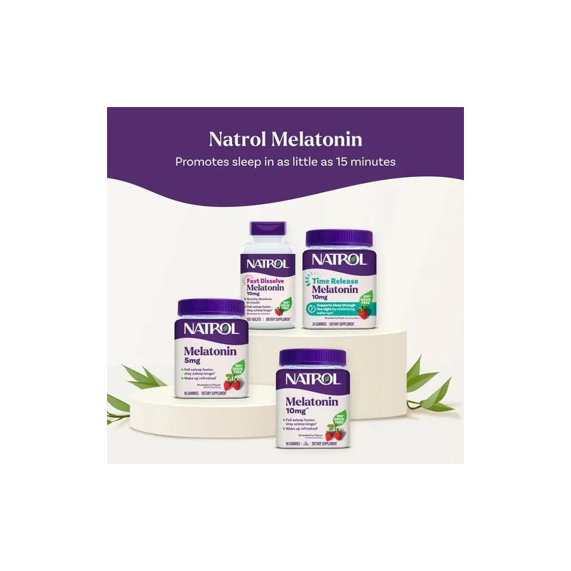 Natrol Gomitas De Melatonina Paquete De 3 - 270 Gomitas