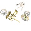 Qrity Stainless Steel Entracne Passage Door Handle Lock Knobs Lockset