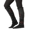 PUREWONDER Women's Leg Warmers Patchwork Leg Warmers No. 59, black