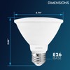 LUXRITE PAR30 Short Neck LED Flood Light Bulb, 75W Equivalent,