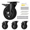 4" Caster Wheels,Caster Set of 4, Jinfutou Heavy Duty Casters