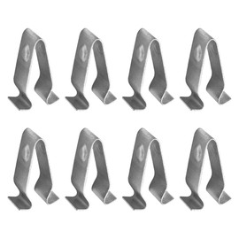 Flaconi Pack of 10 car clips, car interior clips, metal, car trim clips, mounting clips, interior trim mounting metal clip, metallic fasteners, suitable for most vehicles