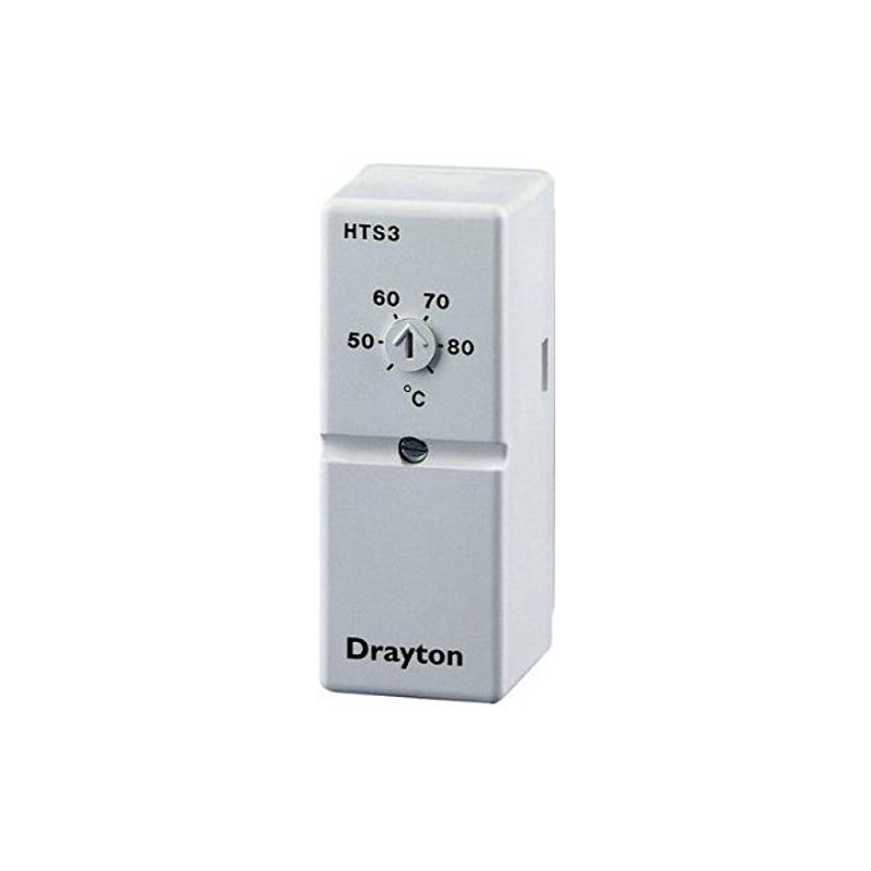 Drayton 13007 White HTS3 Cylinder Thermostat, Heating