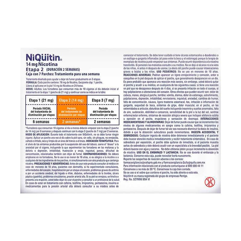 NiQuitin Etapa 2-2 Pack + Etapa 3-2 Pack
