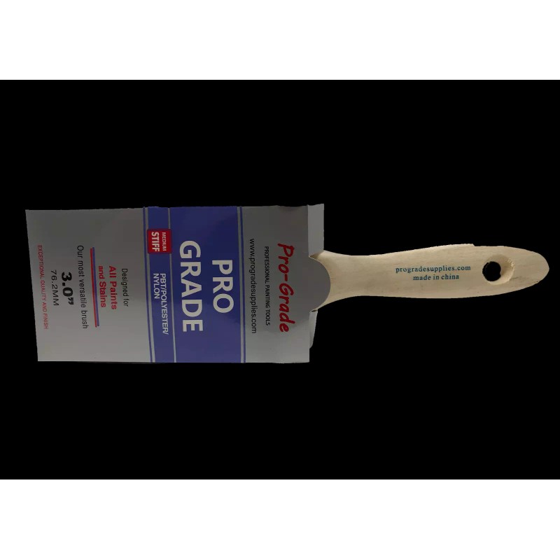 Pro-Grade 1PK 3" Flat House Wall,Trim Paint Brush Set Home