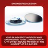 2.5" Unique Convex Blind Spot Side: Rear View - Truck