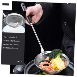 MAGICLULU Kitchen Slotted Strainer Ladle Filter Spoon Handle for Safe Cooking and Frying Household Skimmer Tool