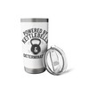 Powered By Kettlebells & Determination Funny Gym Workout Stainless Steel