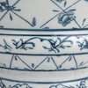 Creative Co-Op Round Blossom Porcelain Bowl, Blue and White
