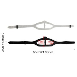 Kakalote 2pcs Replacement Mask Strap, Silicone Dive Mask Strap Replacement Snorkeling Straps, Snorkel Goggles Silicone Straps Head Band Accessory for FreeDiving Snorkel