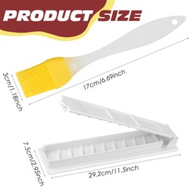 1 Piece of Meat Skewer Mold, 2 Pieces of Oil Brush, Manual Barbecue Tools, Plastic Barbecue Tools, Outdoor Barbecue Tools