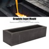 Graphite Ingot Mold 6.6lb Alchemy Capacity Rectangular Refining Graphite Casting