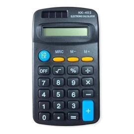 Calculadora de bolsillo negra Kk-402