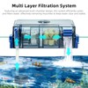 Bluecoco Multi Layer Aquarium Fish Tank Filter with Waterfall Oxygenation