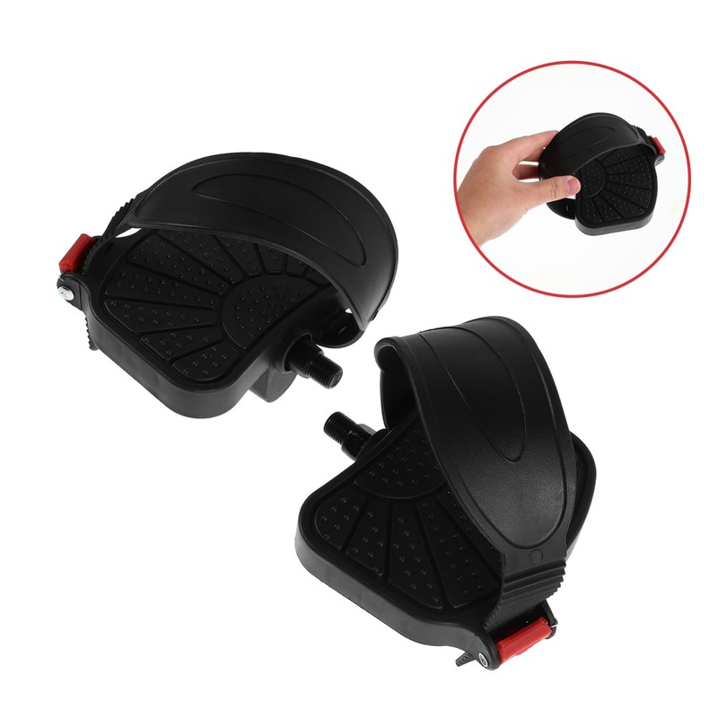 BIUDECO Exercise Bike Replacement Parts 1 Pair Flat Pedals with