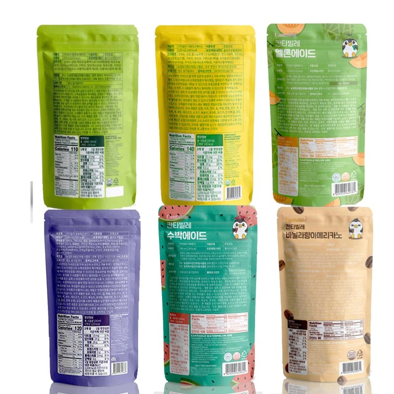 Generic Cantabile Korean Drink Pouch Combo Set of 12