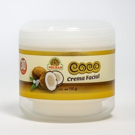 Crema Facial de Coco /150g/ FPS 30 /Antienvejecimiento Natural con Colageno/NOLISAN.