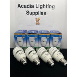 Superior Life ⚡️4 Pack⚡️ 13 Watt T2 Mini-spiral CFL Medium Base 825 Lumens 2700K Warm White