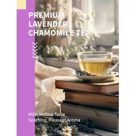 HYNTMYT Chamomile & Lavender Tea, Blend of Chamomile, Lavender, and Lemon Balm, Soothing & Aromatic, Caffeine Free, 120 Count
